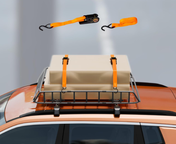 Universal Roof Cargo Basket, Heavy-Duty Steel Rack
