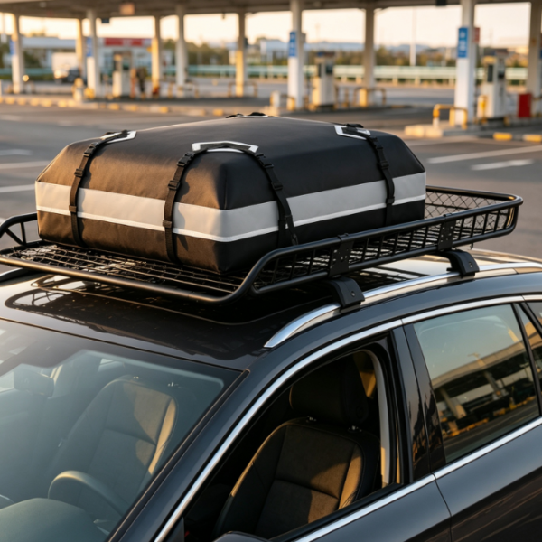 Universal Roof Cargo Basket, Waterproof Luggage Bag Set
