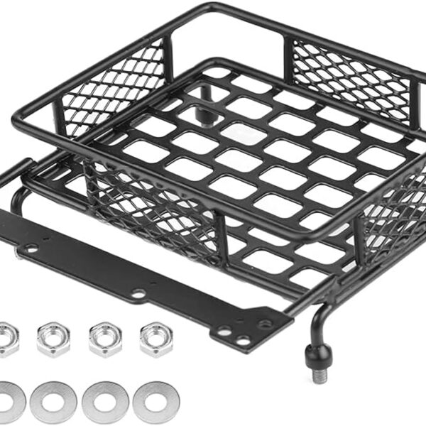 Universal Rust-Resistant Black Roof Cargo Basket