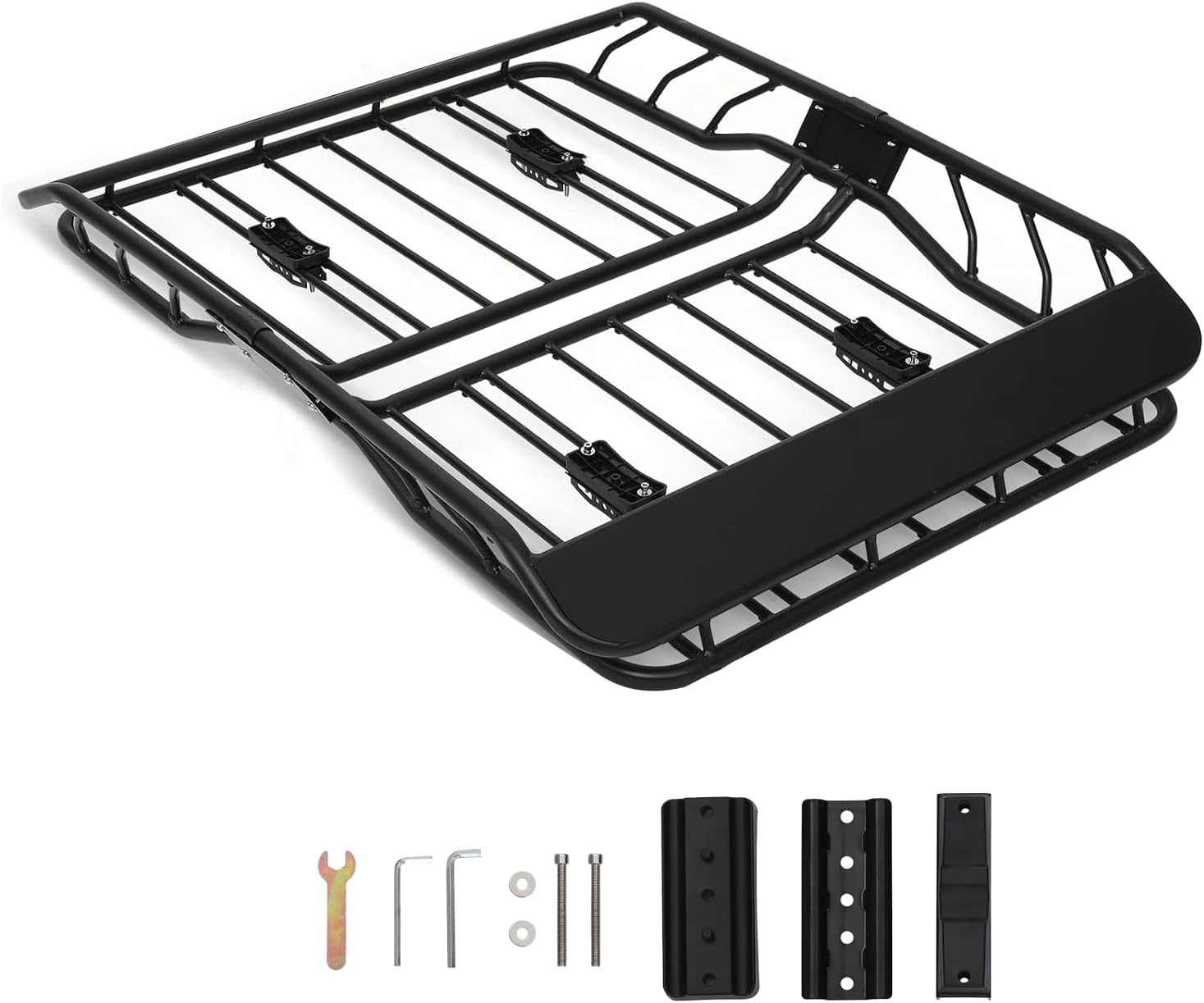Universal Rust-Resistant Black Roof Cargo Basket