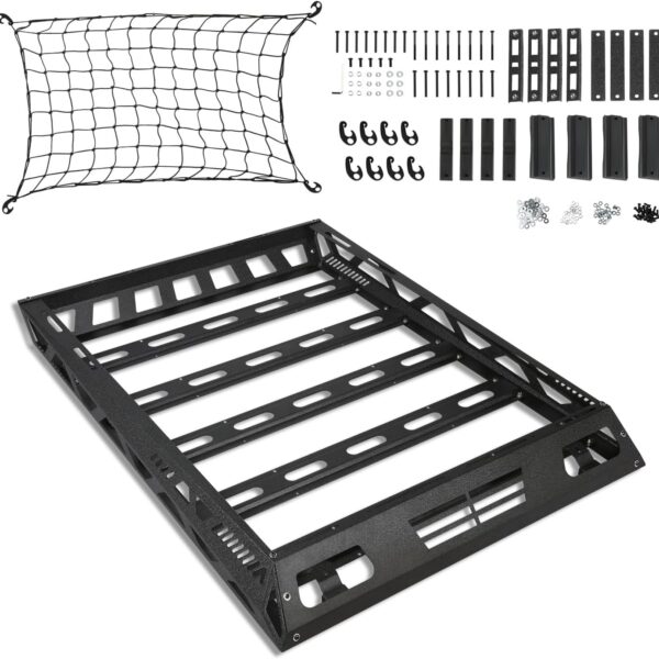 Universal Roof Cargo Basket With Luggage Net Kit